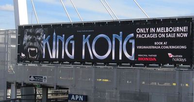 Digital display on a Hong Kong event venue